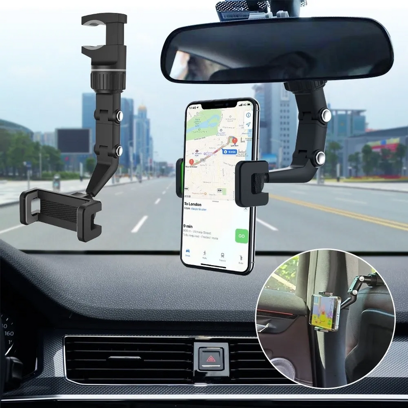 Suporte Multifuncional Carro Espelho Retrovisor E Mesa
